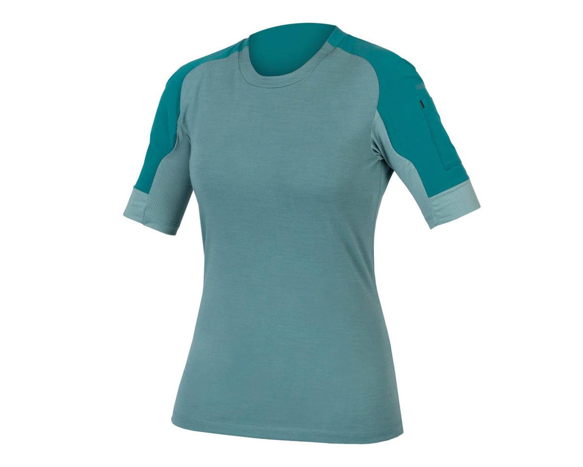 Endura Women's GV500 Short Sleeve Jersey (Spruce Green) (L)